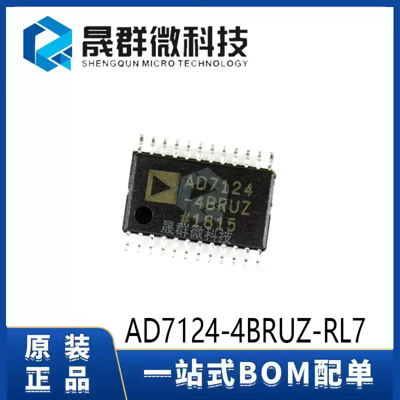 Brand new original AD7124-4BRUZ-RL7 TSSOP-24 ADC 24 bit analog-to-digital converter chip IC