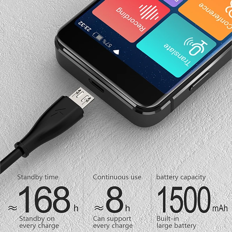 2024 Newest M9 Instant Voice Translator Portable Language Translator in Real-time Smart Translator Supports 13 Offline Languages