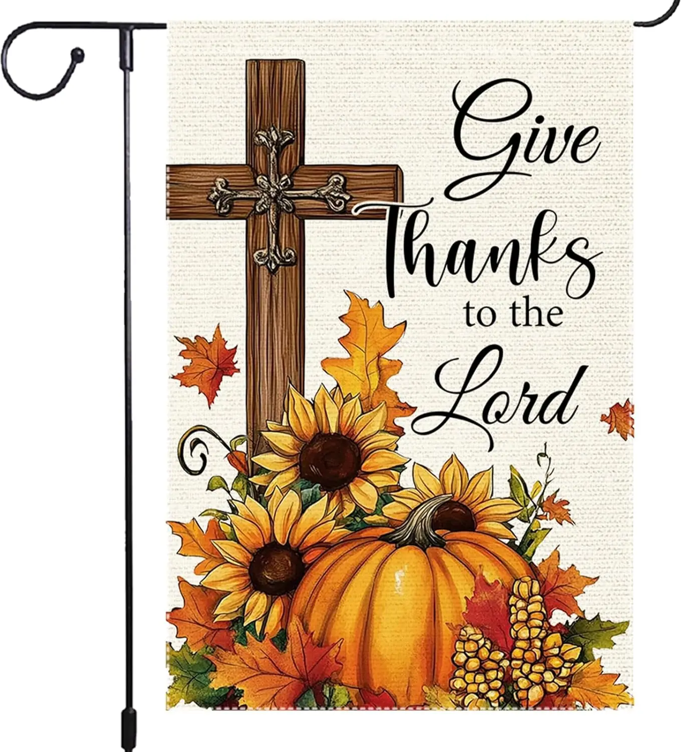Fall Garden Flags Christian God Bless Garden Flag 12 x 18 Inch Double Sided Small Yard Outside Decorations, Inspirational Au SSL