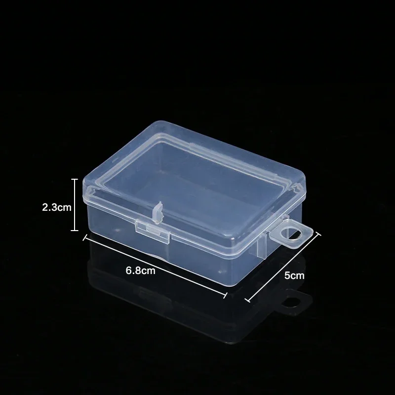 10pcs Mini Plastic Storage Box Medicine Box Earplugs Jewelry Bead Pill Transparent Organizer Container Case