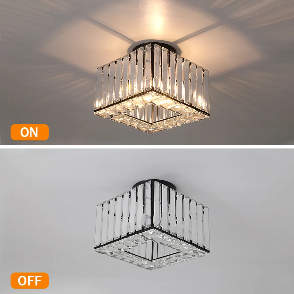 Led Pendant Light Modern Crystal Chandelier Kitchen Island Ceiling Lamp Dining Table Lustre Aisle Home Decor Corridor Fixture