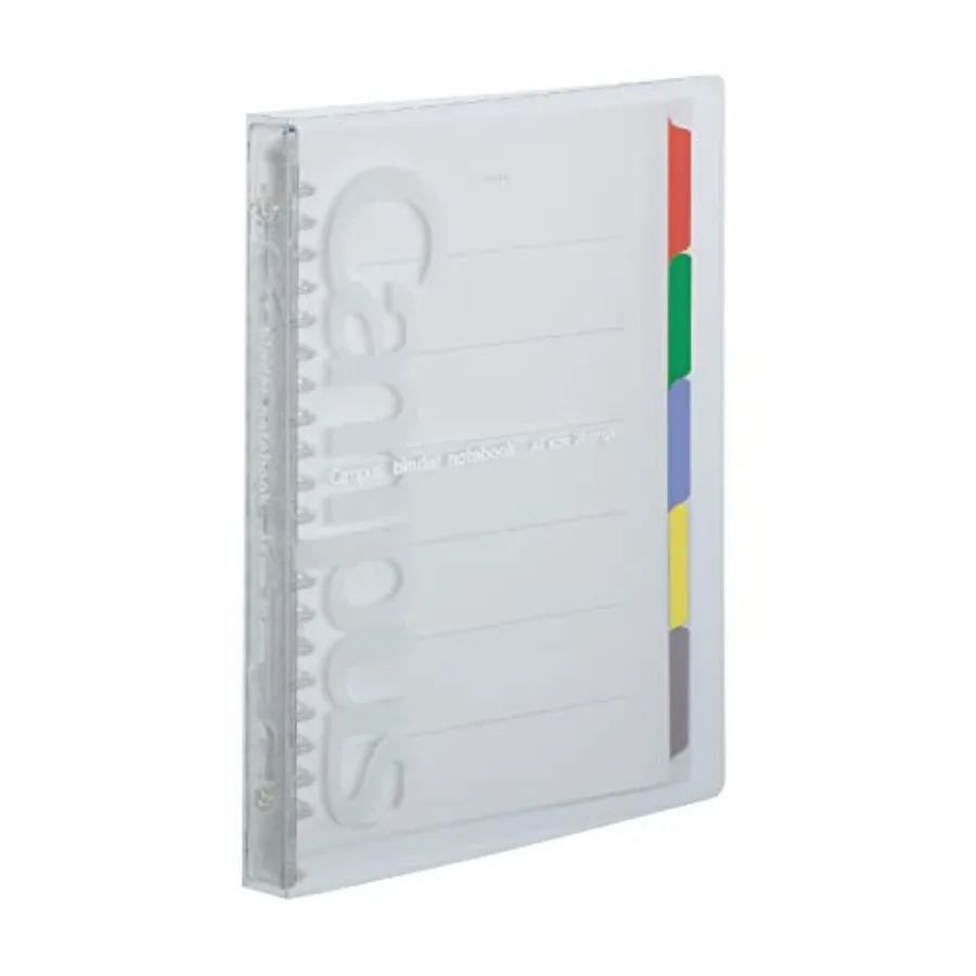 

Campus Slide Binder with 5 Tab Dividers, Slim Type, A5, 20 Holes, Up to 65 Sheets,,Japan Import RU-P133NT