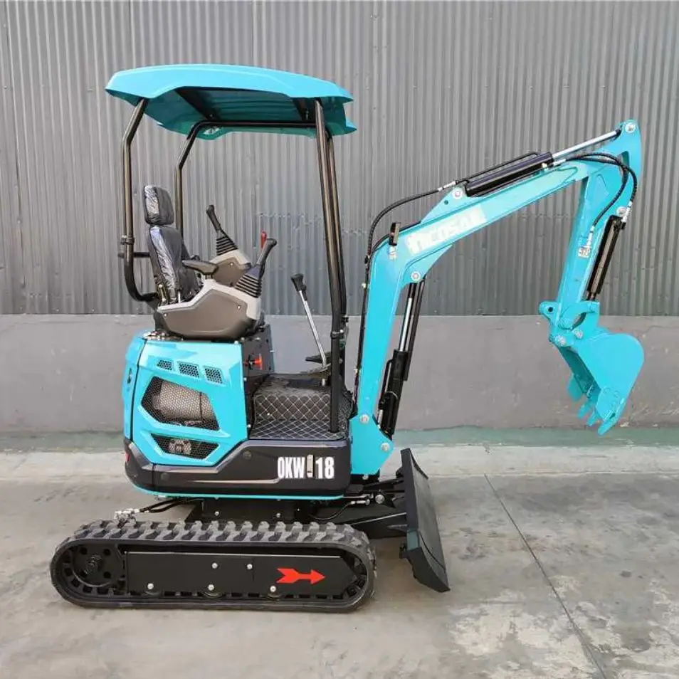 Customized 1.8 tons high efficiency small excavator hydraulic long arm mini excavator high quality famous brand engine for sale