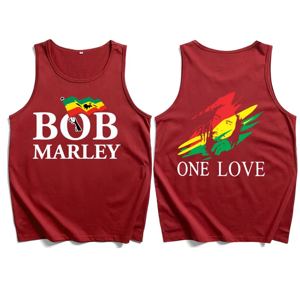 2024 Bob Marley Tank Tops Vest T-Shirt Man Woman Streetwear