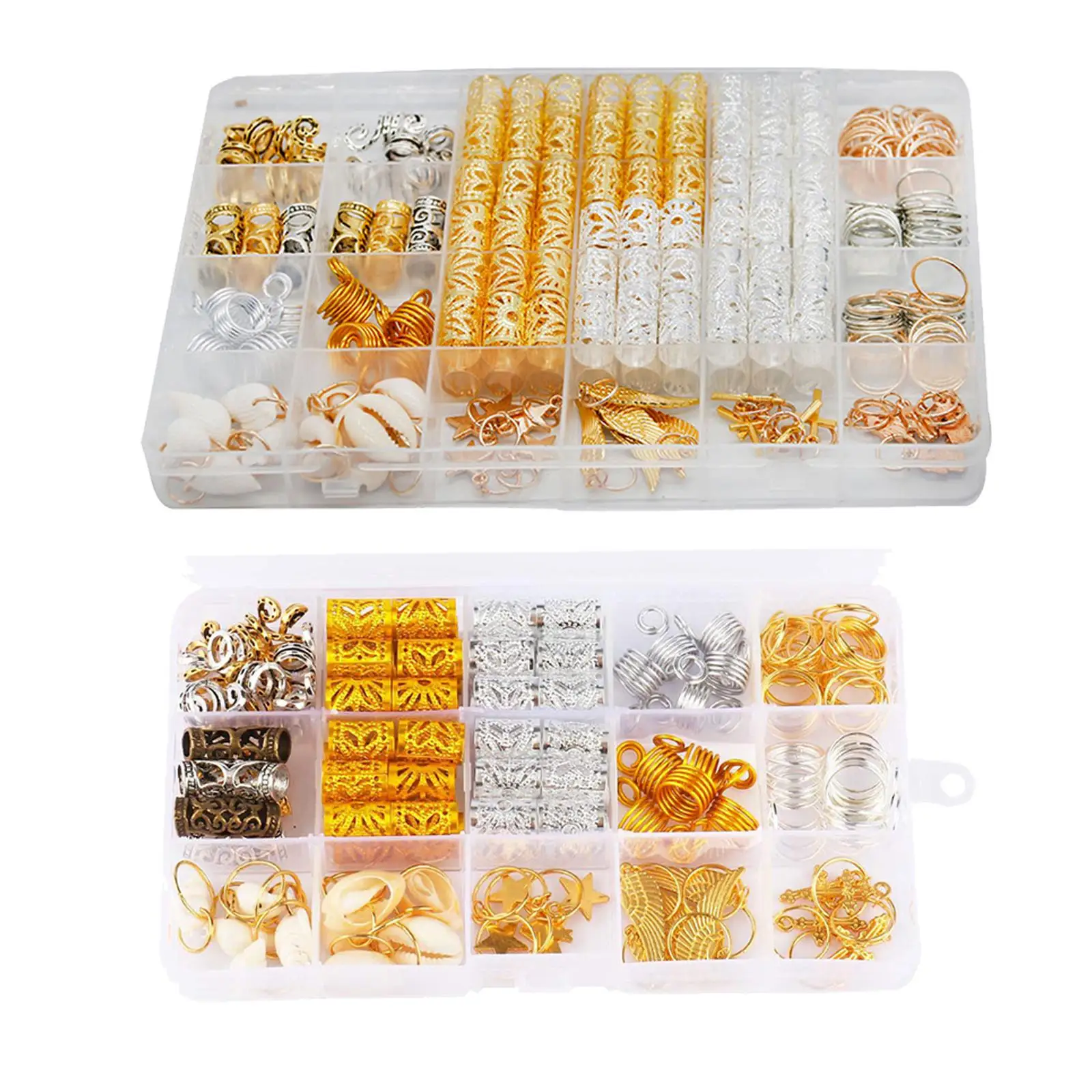 مشابك مصنوعة من خليط معدني، مجموعة قلادات متقاطعة معدنية لمستلزمات التجميل من أجل دريدلوك، والمكياج، والحفلات، والنساء #4