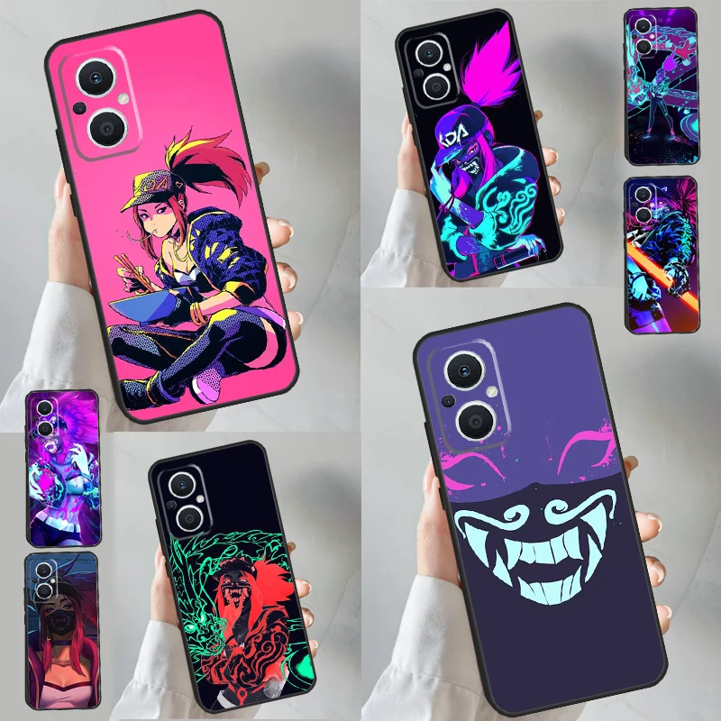 Game Hero Akali Funda For OPPO Find X6 X5 Pro X2 X3 Neo Lite OPPO Reno 6 7 8 Lite 2 3 4 5 Z 8T Phone Case