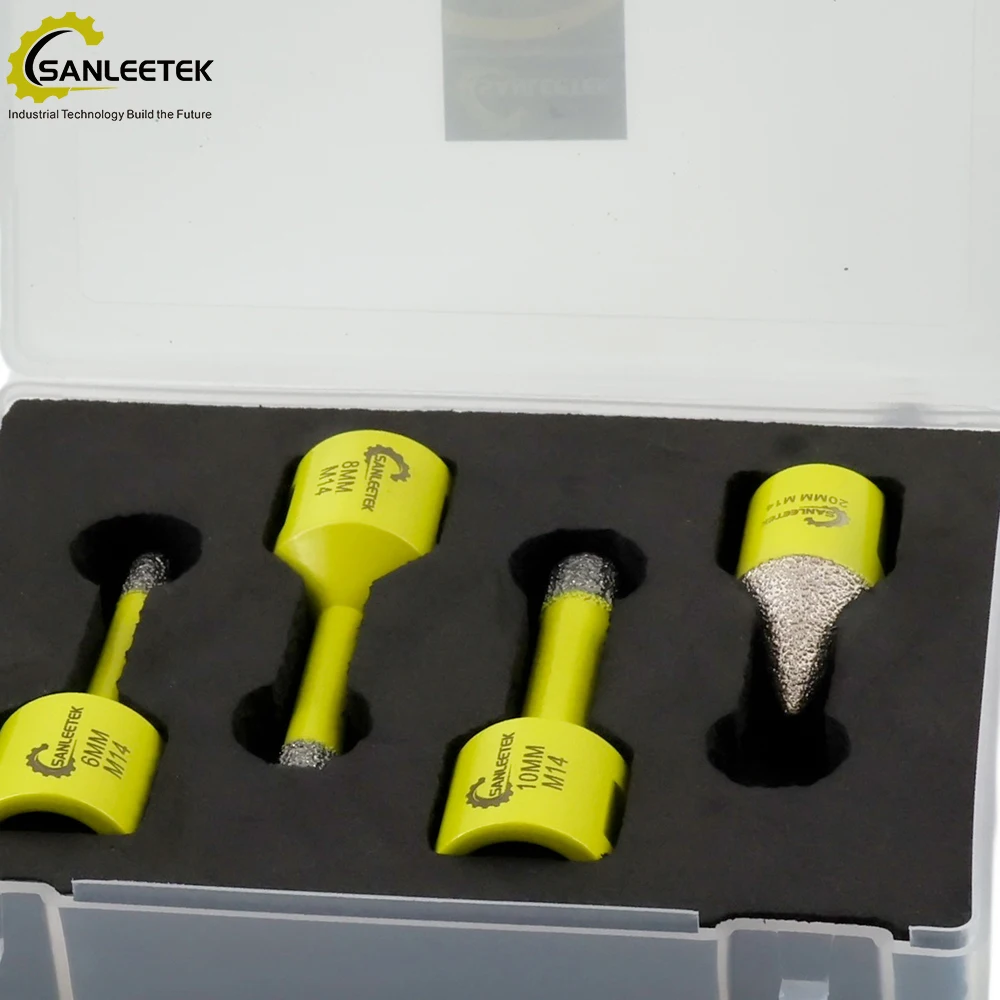 sanleetek-diamond-core-drill-bits-set-6-10mm-m14-thread-tile-hole-saw-chamfer-bit-hex-for-porcelain-ceramic-tile-angle-grinder