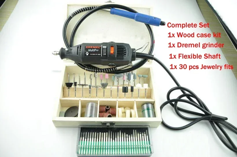 Hardware Variable Speed Rotary Tool with 100pc &30pc Grinder Tool Set,Flexible Shaft