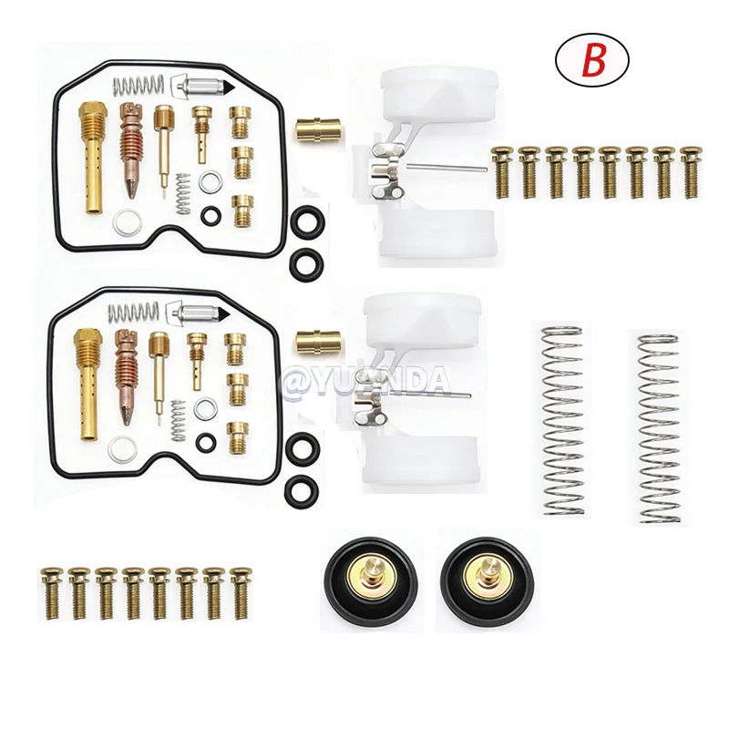 Carburetor Repair Kit for Kawasaki EL250 EL 250 1988-1996 Motorcycle Float Diaphragm Plunger Jets