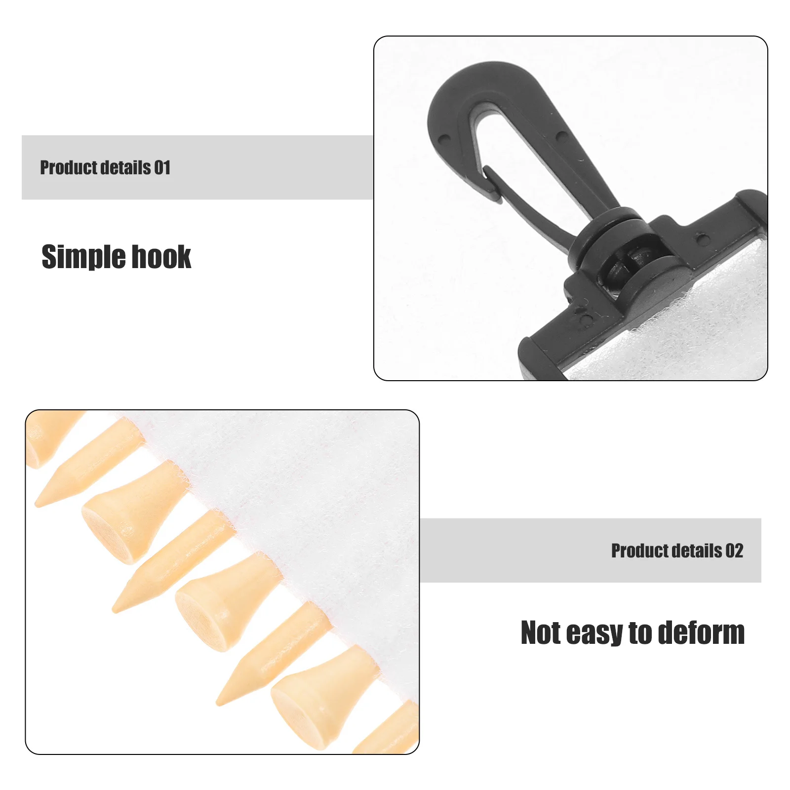 

1 set 1 Set Tee Holder Durable Plastic Golfing Supplies Compact Tee Carrier For Golf Bag Tees Organizer Golf Accessories