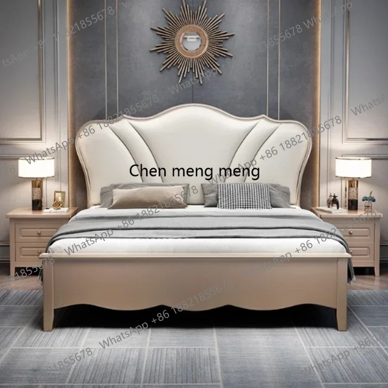 Wooden Queen Double Bed Frame Pretty Unique Luxury King Size Double Bed Princess Modern Letto Matrimoniale Bedroom Furniture