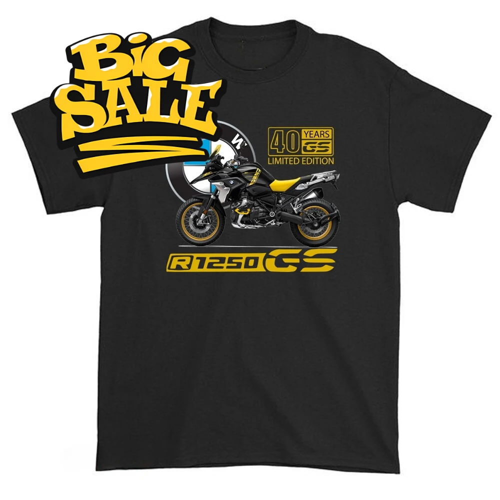 

Classic German 1250 GS Motorcycle Fans Gift T-Shirt 100% Cotton O-Neck Short Sleeve Summer Casual Mens T-shirt Rider Streetwear