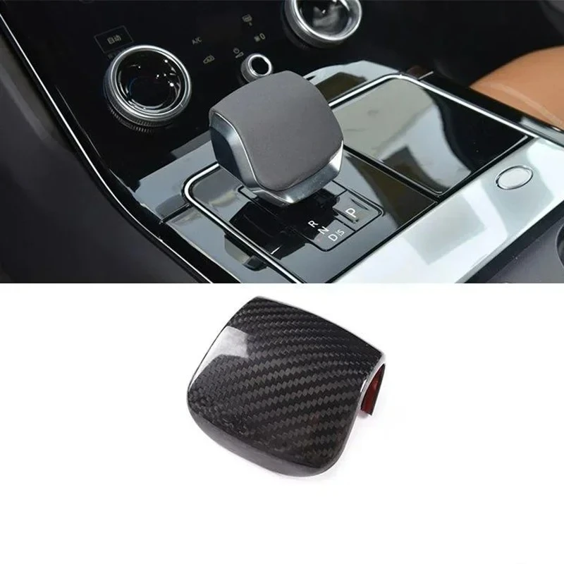 

For Land Rover Discovery Real Dry Carbon Fiber 2021-2022 Shift Lever Cover Shift Head Cover Decoration Interior Accessories