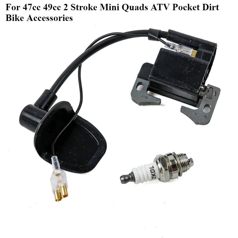 

Motorcycle High Performances Engine Ignition Coil spark plug For 47cc 49cc 2 Stroke Mini Quads ATV Pocket Dirt Bike Accessories