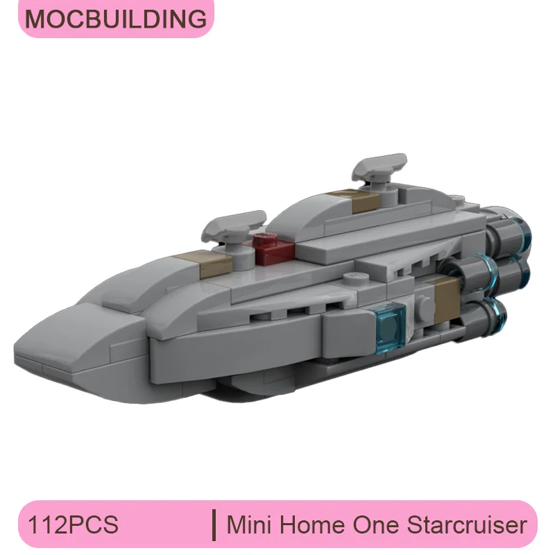 

Миниатюрный дом-космический корабль Starcruiser, модель MOC, конструктор, набор для сборки, космическая коллекция, креативные рождественские игрушки, подарки, 112 деталей