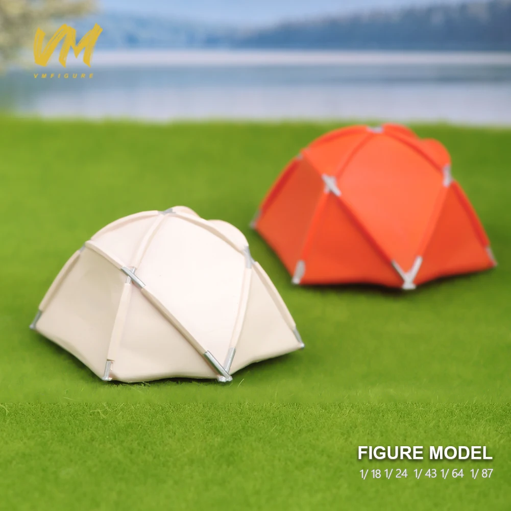 

Painted Miniatures 1/18 1/24 1/43 1/64 1/87 Essential Travel Artifact - Tent Unpainted Figure Model Toys Gift View Decoration