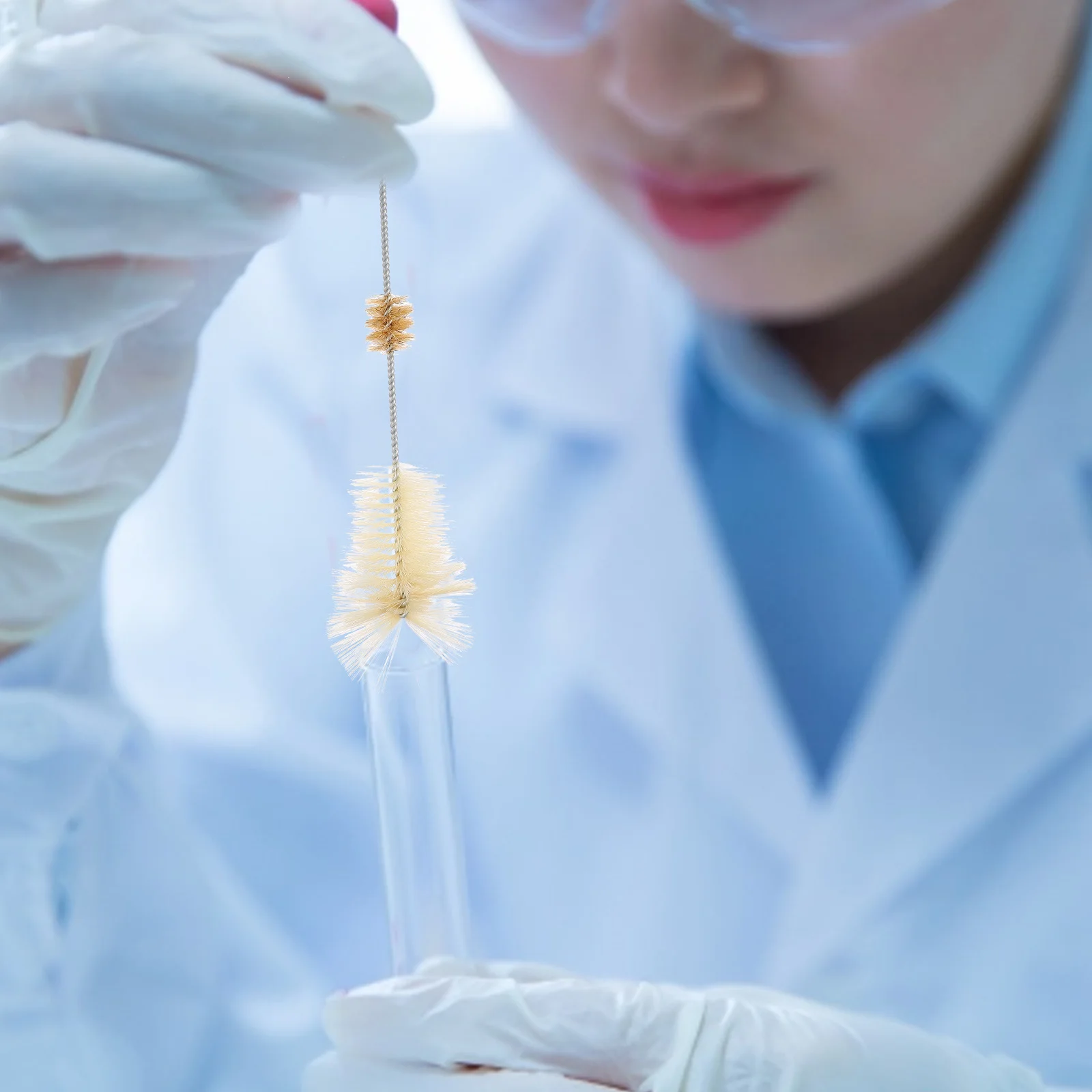 

4Pcs Capacity Bottle Brushes High-Quality Safe Test Tube Cleaner Inner Wall Bottle Bottom Cleaning Hanging Design Easy Storage