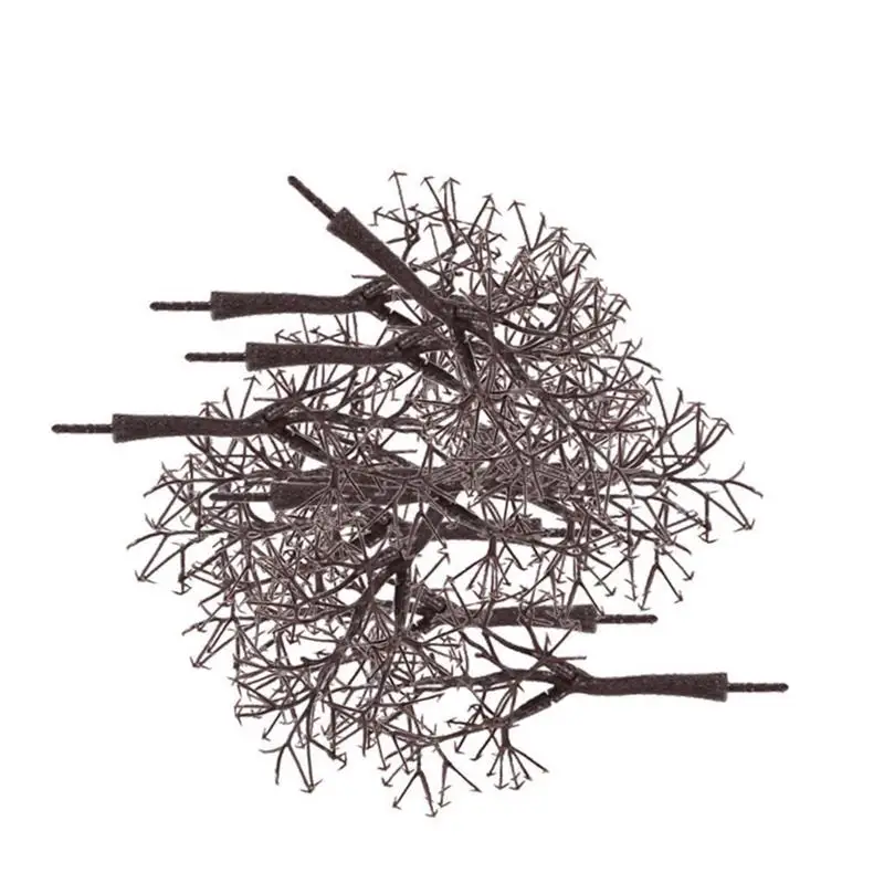 20Pcs/Bag Brown Plastic Model Bare Trunk Tree Scenery Landscape Model Train Railway Scenery Trees Railway Layout Diorama