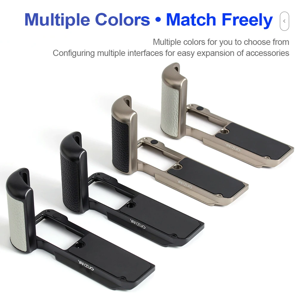 

YANZUO Camera Extension Plate for Fujifilm XM5 Camera L Shape Grip Mount Plate Camera Hand Grip for Fuji X-M5 Photography Parts