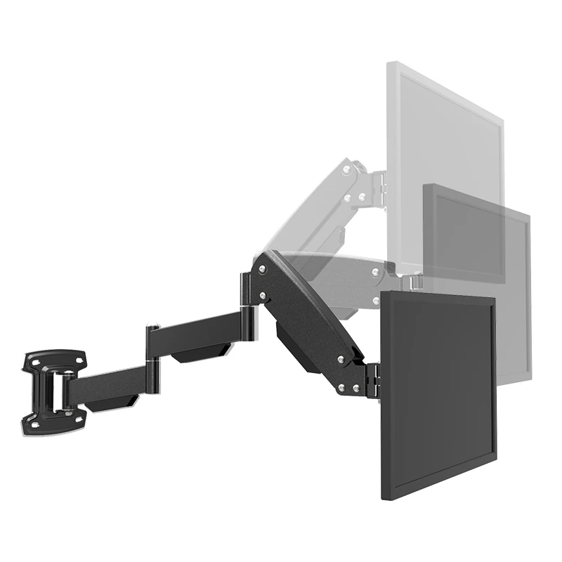 Wall mounted ultra long arm pressure display bracket, computer and TV universal telescopic LG312