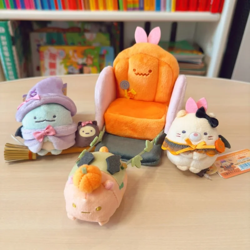 

Sumikko Gurashi Plush Toys Decor Ornaments Home cotton doll Pumpkin Car desktop ornaments doll Bear Rabbit baby car Keychain