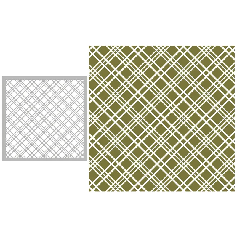 

1PCs regular Universal Plaid Plastic Stencils For Decor DIY Scrapbooking Supplies Stencil For Cards Album Background
