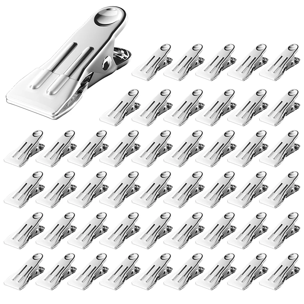 48pcs Pool Cover Clips For Steel Wall Pools, Stainless Steel Pool Cover Clips Winter Windproof Clip Fix The Pool Cover