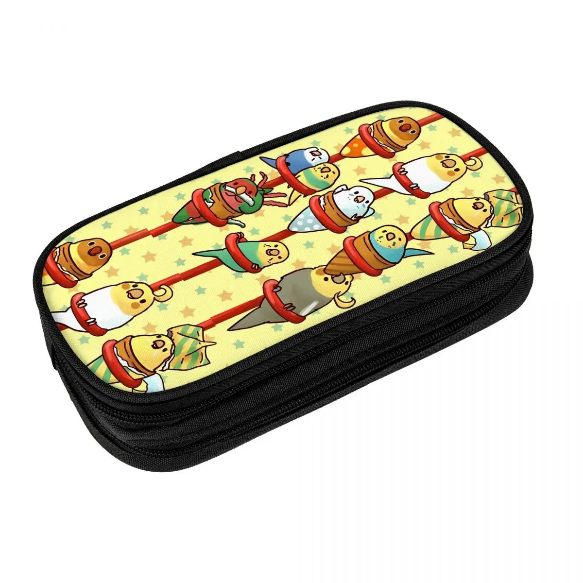 

Aesthetic Pencil Case Too Many Birds Cartoon Cockatoo Pen Box School Pencil Cases Girls Boys Zipper Design School Stationery