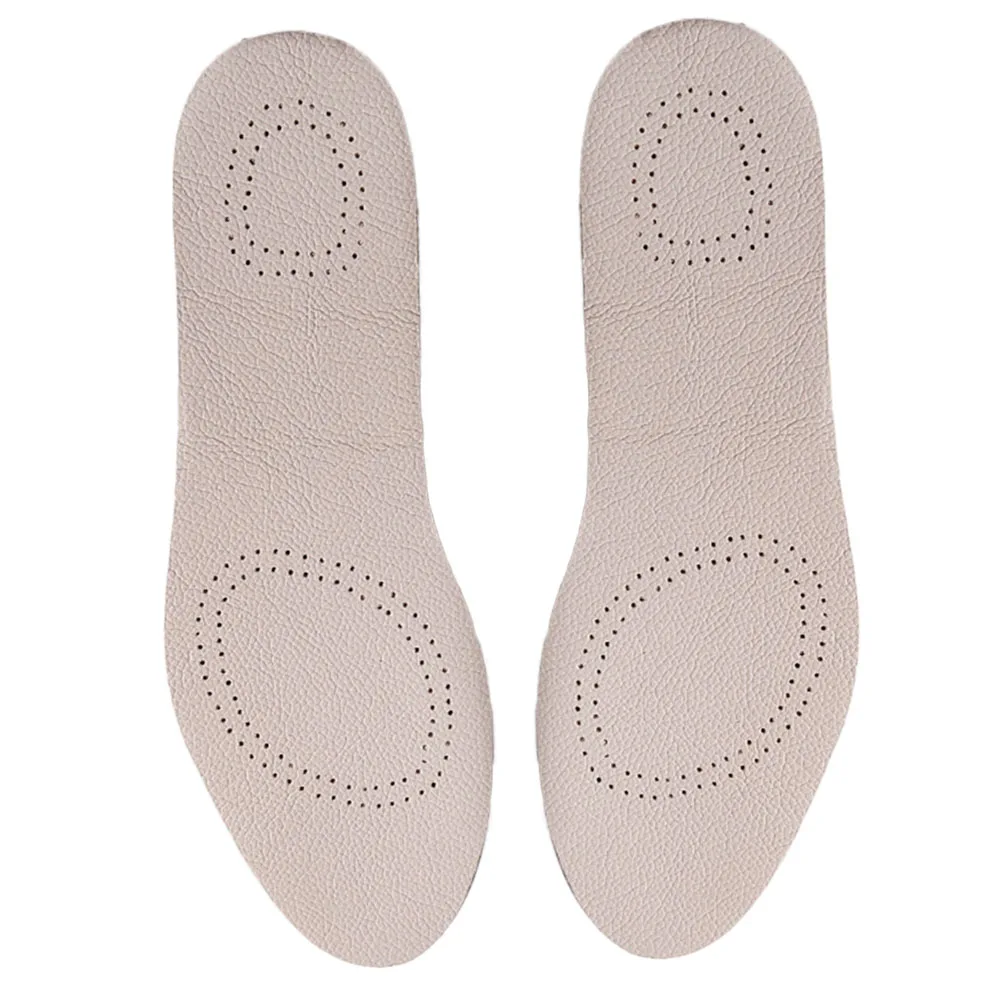 

Cowhide Insoles Breathable Shoe Pads Shock Absorption Comfortable Foot Support Sports Running Shoes Size 37/38