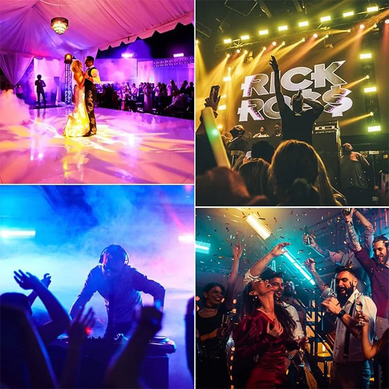 400W 960PCS RGBW DMX Moving Head Strobe Light DMX512 Horse Racing Wash Dyeing Effect Stage Lighting for DJ Disco Wedding Party