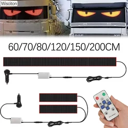 Car Devil's Eye RGB Panel Lighting LED Matrix Pixel Display Flexible Dynamic Truck Decoration Lamp Remote Control