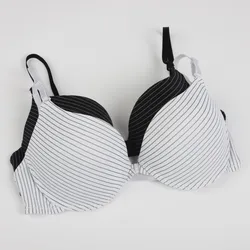 Plus Size Nursing Bra Stripe Cotton Bra For Lactancia Front Open Button Bras For Pregnant Women Maternity Bras Maternity Clothes