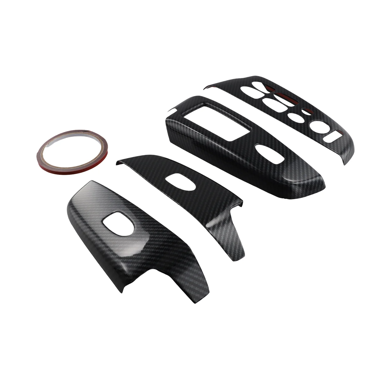 for HONDA CIVIC 2006-2011 Door Window Lift Panel Carbon Fiber Door Window Switch Cover Trim RHD