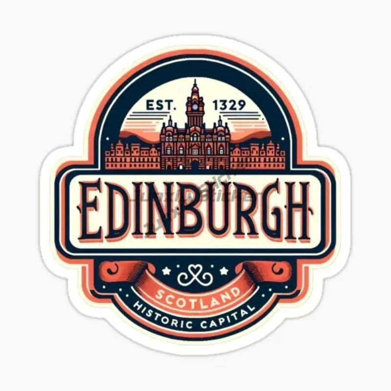 

EDINBURGH SCOTLAND Landscape Car Sticker Self Adhesive Vinyl Decals