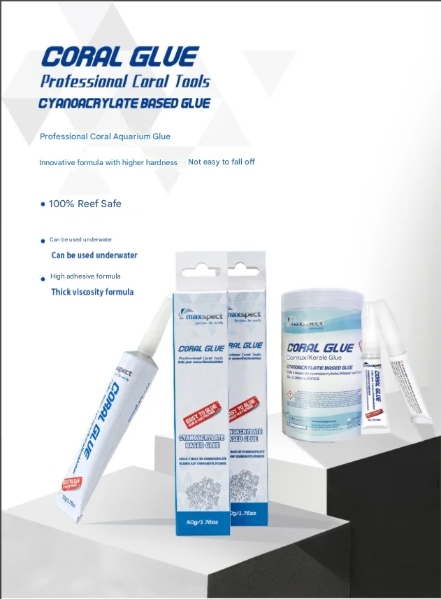 Aquarium Sofort-Korallenkleber 20 Stück Eine Flasche Unterwasser-Korallenklebstoff Transparent und Ungiftig für Riffaquarien – Detail 13