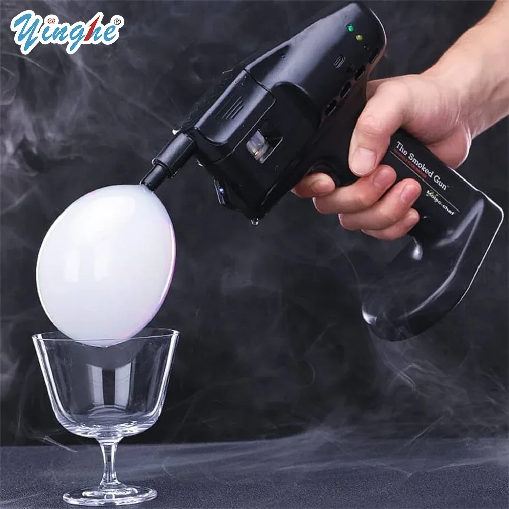 Handheld Smoking Bubble Gun Flavor Blaster Food, Cocktail, Beverage Cocktail Smoke Infuser Infuse Cocktail, Whisky, Wine, Meat