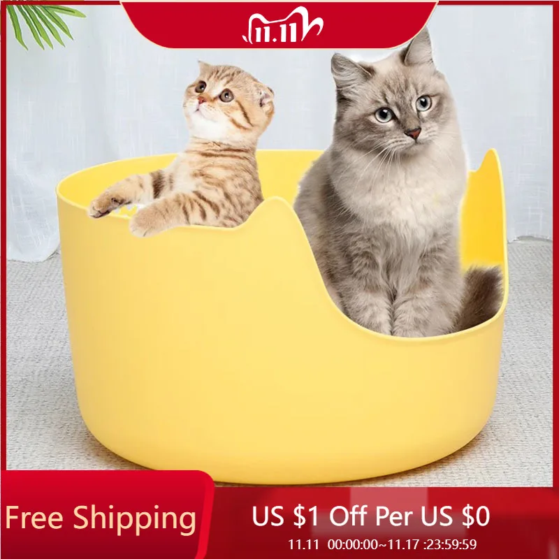 

Shovel House Cat Litter Box Training Kit Villa Semi-enclosed Scoop Cave Cat Bedpans Goods Lettiera Gatto Furniture Supplies