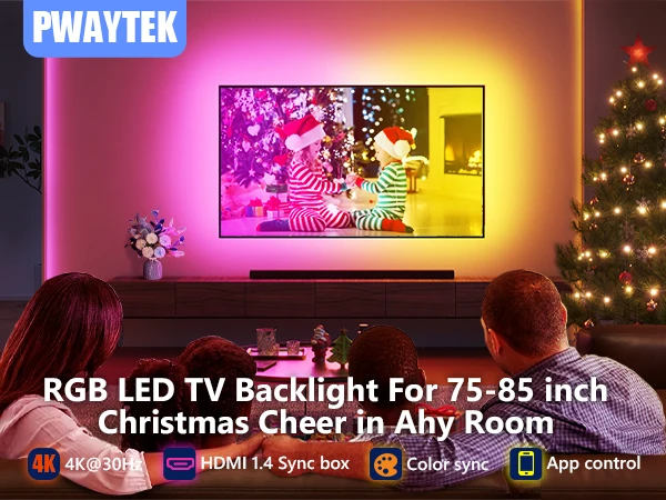 Led TV PC الخلفية Led قطاع أضواء لأجهزة HDMI 2.0 USB RGB الشريط شاشة اللون مزامنة Led ضوء عدة ل اليكسا/صندوق جوجل