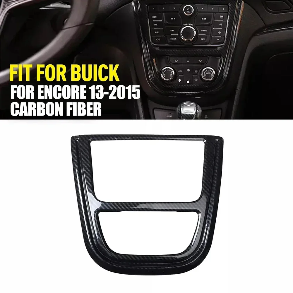 

Carbon Fiber Console CD Button- Frame Control Panel Covers- Plastic Interior- Accessories For Buick- For Encore- 2013-2015