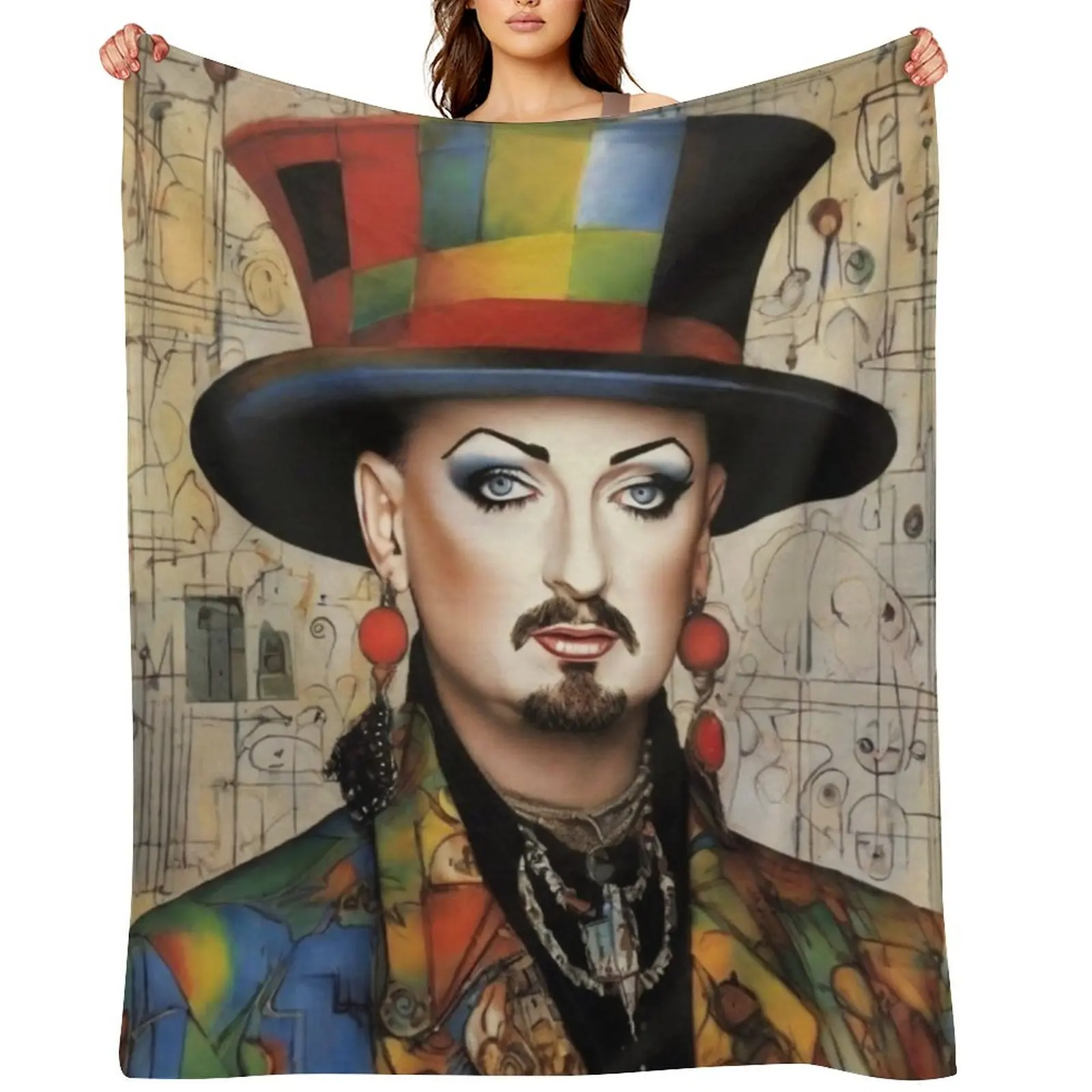 

Boy George: The Art of Unique Musical Expression Throw Blanket Sofas For Baby sofa bed Warm Blankets