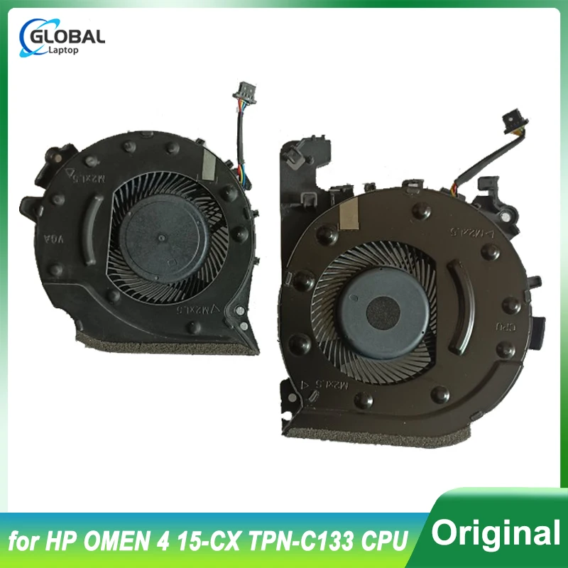 

Original New CPU GPU Cooler Fan for HP OMEN 4 15-CX TPN-C133 Laptop CPU Cooling Radiator Repair Component Replacement