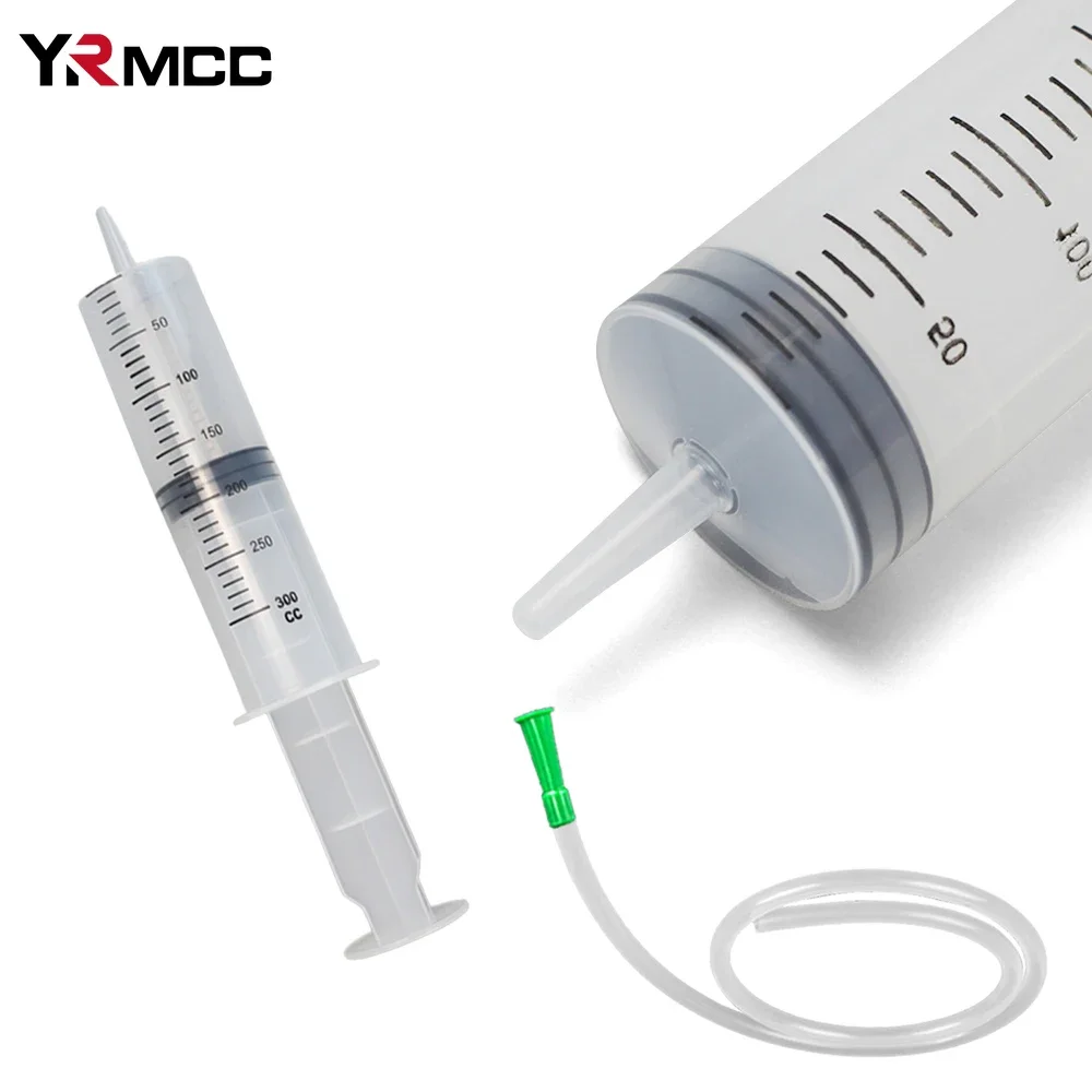 Reusable Plastic Syringe Transfer Filling Syringe Car Oil Pump with Scale with Hose 1m Car Manual Suction Transfer Extractor