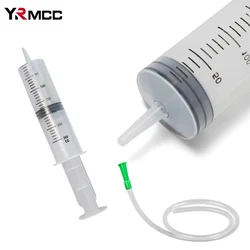 Reusable Plastic Syringe Transfer Filling Syringe Car Oil Pump with Scale with Hose 1m Car Manual Suction Transfer Extractor