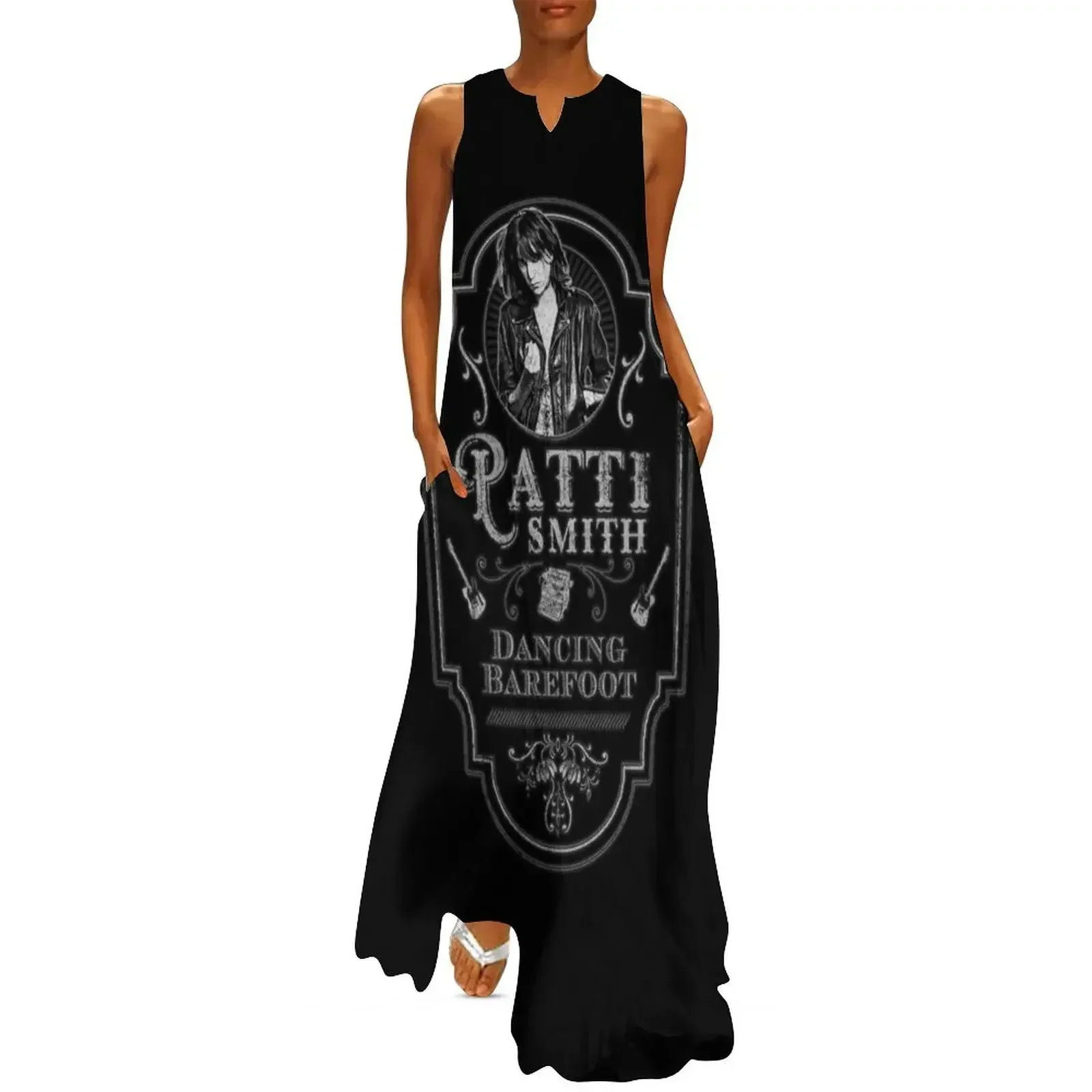 

Patti Smith Tribute Long Dress long sleeve dresses dress for woman elegant dress african dresses for woman