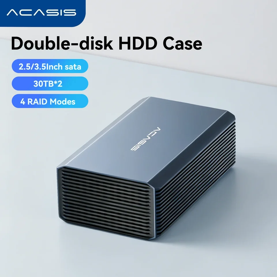 Acasis 3.5インチHDD用ケース Acasis 3.5インチ HDDケース USB-C RAID対応 60TB