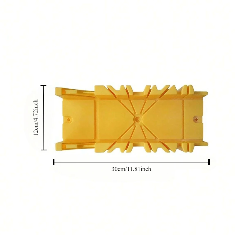 22.5/45/90 Degree 1pc Wood Cutting Clamping Miter Saw Box Woodworking Angle Cutting For Carpente