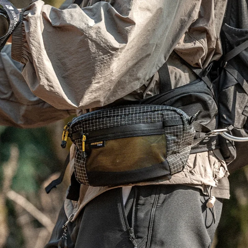 حقيبة الخصر الرياضية الخارجية UHMWPE حزمة مراوح للمشي لمسافات طويلة والتخييم وركوب الدراجات حزمة أكياس تخزين الهاتف تروس المخيم