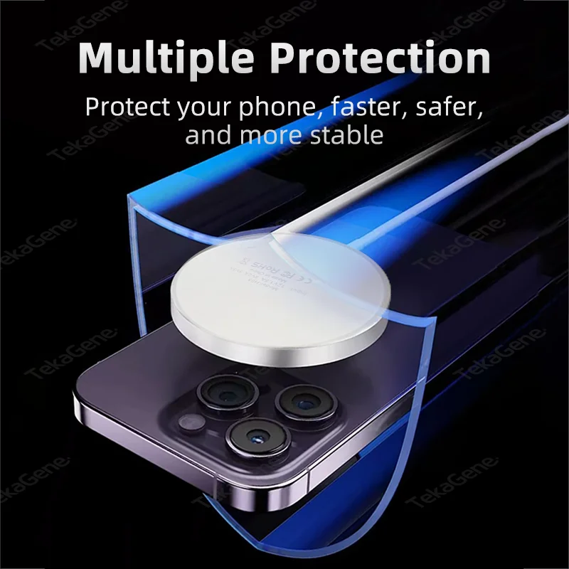 15W Type-C Wireless Magnetic Suction Fast Charger For Apple iPhone 15 14 13 12 Pro Max Huawei Xiaomi For Samsung Galaxy S24