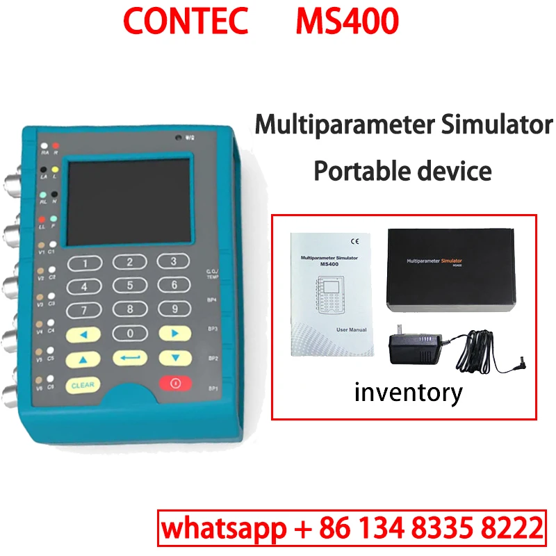 CONTEC MS100 MS200 MS400 SPO2 PR NIBP EKG IBP Symulator TEMP Biomedyczna nieinwazyjna symulacja Symulacja maszyny