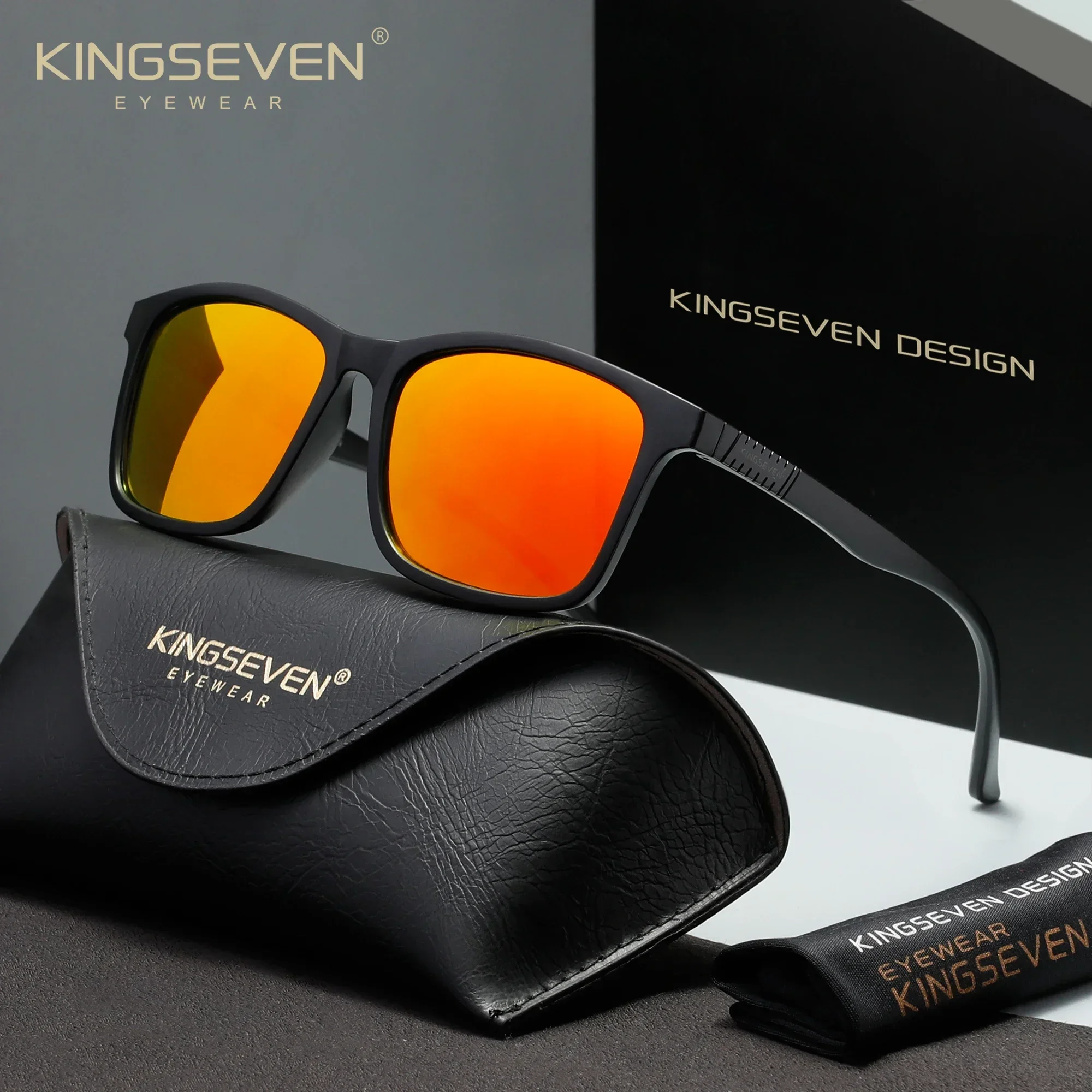 KINGSEVEN – lunettes de soleil tendance, légères, polarisées, UV400, pour hommes et femmes, lunettes de conduite, lunettes Vintage